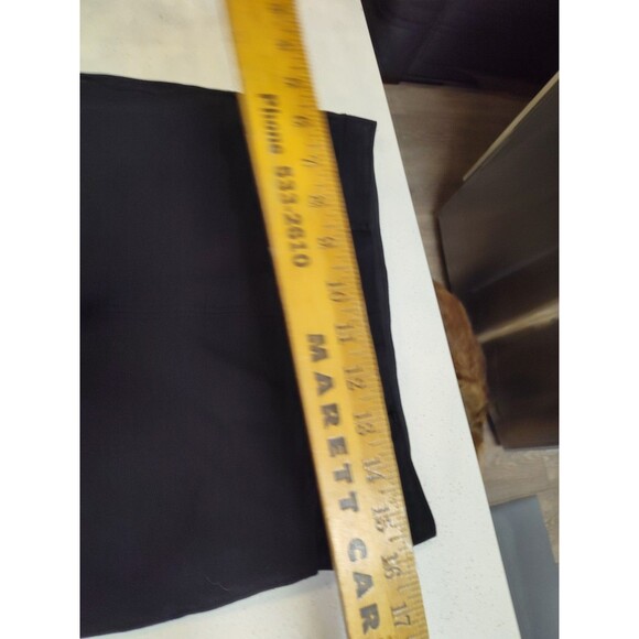 Quince Women Ultra-Stretch Ponte Straight Leg 4-Pocket Pants Size Large Black - Picture 3 of 7